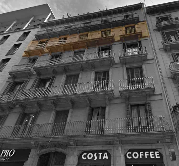 Pelai 5 — Piso adquirido por MK Premium en Barcelona